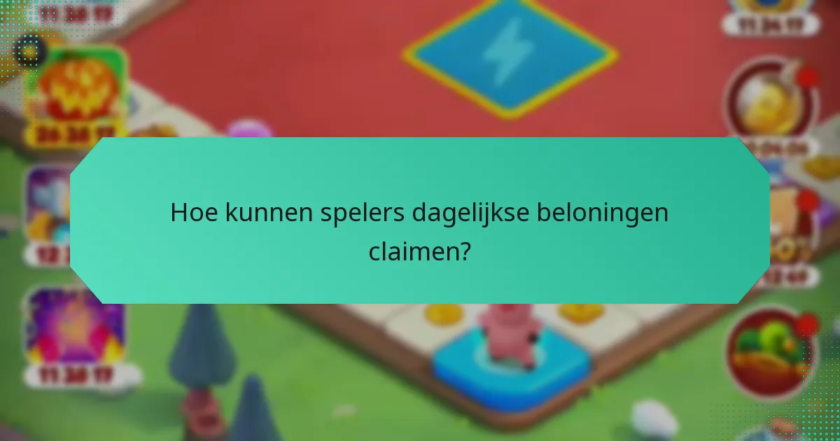 Hoe kunnen spelers dagelijkse beloningen claimen?