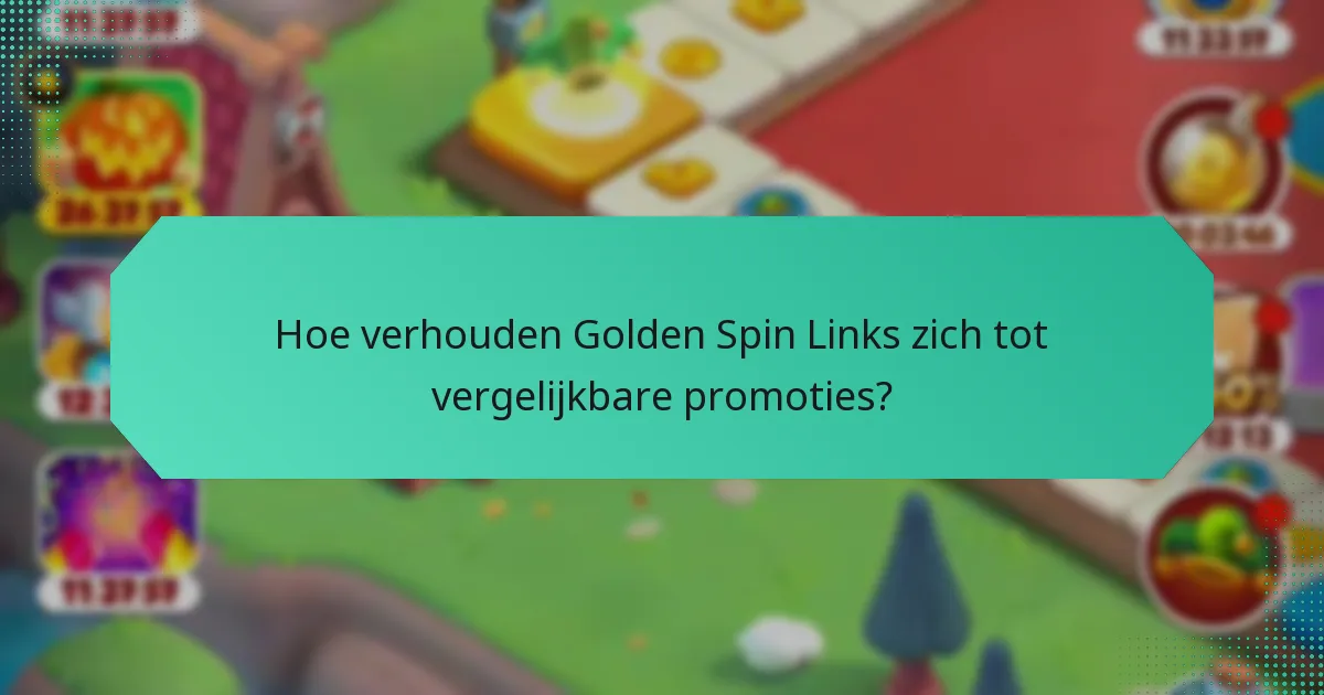 Hoe verhouden Golden Spin Links zich tot vergelijkbare promoties?
