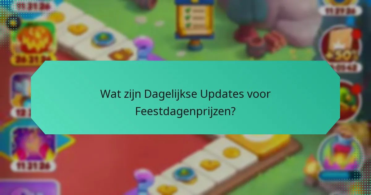 Wat zijn Dagelijkse Updates voor Feestdagenprijzen?