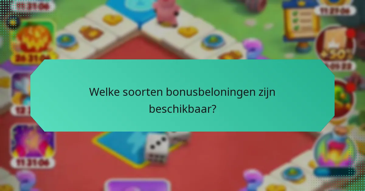 Welke soorten bonusbeloningen zijn beschikbaar?